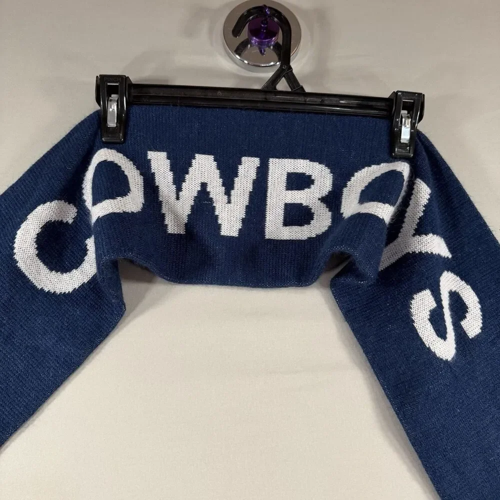Dallas Cowboys NFL FOOTBALL Logo Blue Ford Winter Scarf Warm